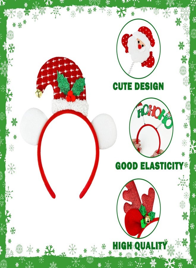 Wondrus Christmas Headbands Party Favors Supplies for Girls Kids 12 PCS,Funny Holiday Hat Toppers Hair Accessories Photo Booth Props for Decorations,Christmas Party Games Prizes Stuff Trinkets for Women Men - Image 4